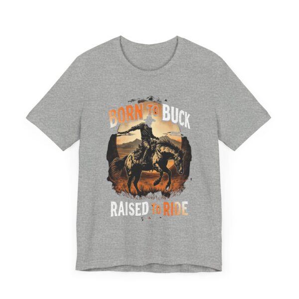 Vintage Bronco Rider T-Shirt - 'Born to Buck, Raised to Ride' Retro Graphic Tee for Horse Lovers and Rodeo Fans — Wester - Image 15