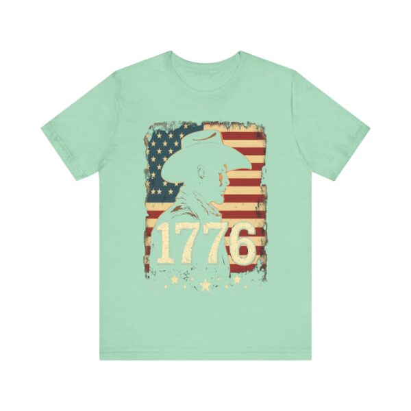 1776 Freedom T-Shirt – Cowboy Patriotic Vintage Graphic Design - Image 25