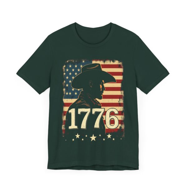 1776 Freedom T-Shirt – Cowboy Patriotic Vintage Graphic Design - Image 35