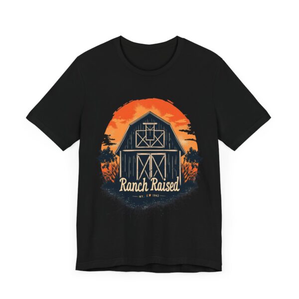 Ranch Raised Vintage Barn Silhouette - - T-Shirt | Western style - Image 3