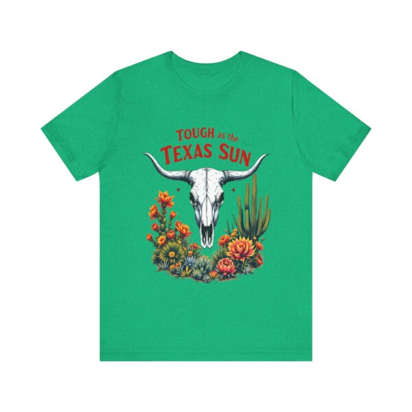 Texas Longhorn Skull T-Shirt - Tough as the Texas Sun with Cacti and Sagebrush — Western-Themed Clothing - Image 9