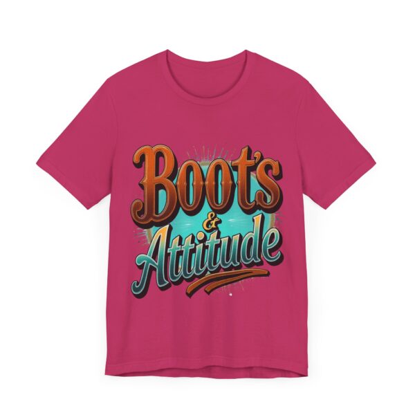 Boots & Attitude T-Shirt – The Cowgirl's Creed Western Graphic - Image 3