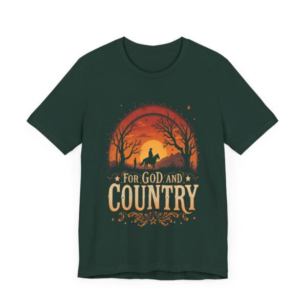 For God and Country T-Shirt – Cowboy Spirit Design for Faith and Freedom - Image 35