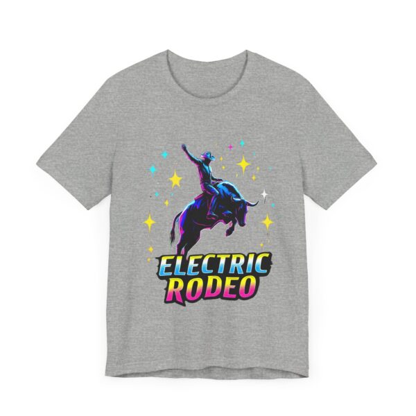 Electric Rodeo Metallic Graphic Tee - Holographic Stars & Bull Rider - T-Shirt — Rodeo Clothing - Image 15