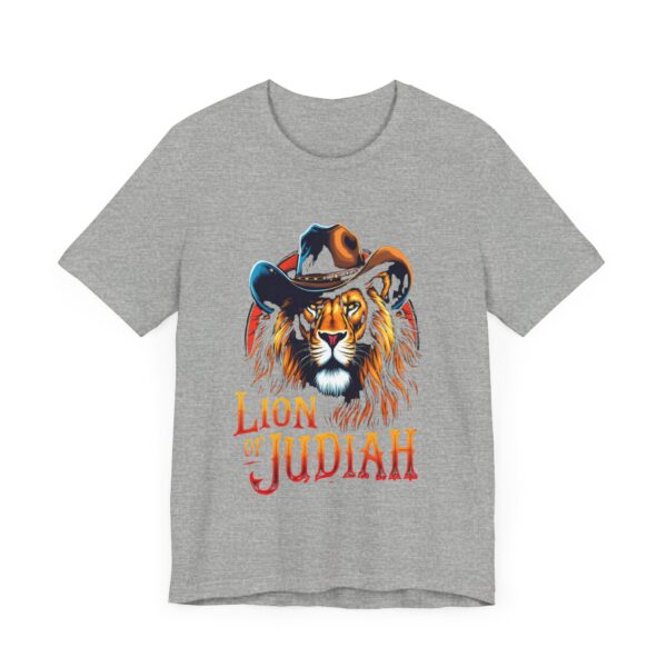 Ferocious Lion of Judah T-Shirt – Cowboy Gear Design for Faith and Strength - Image 51