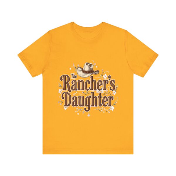 The Rancher's Daughter T-Shirt – Elegant Cowgirl Typography with Western Flair - Image 13