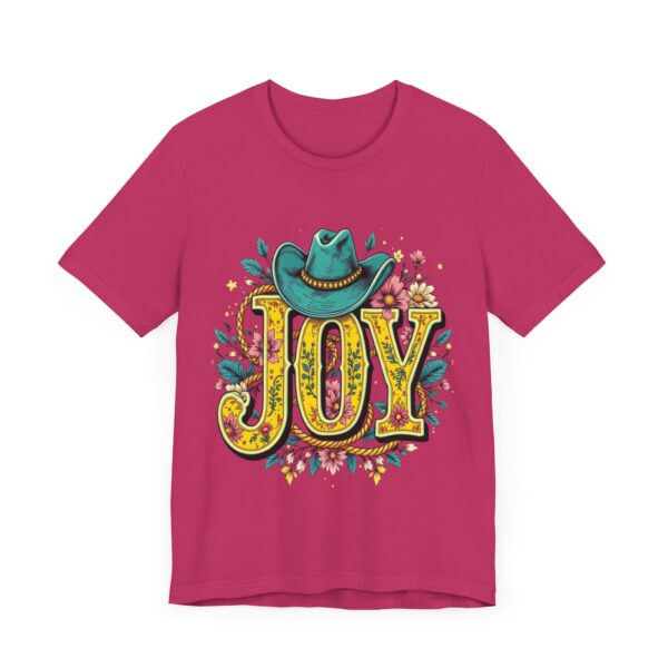 Bright Cowgirl Joy T-Shirt – Feminine Western Design with Cheerful Flair - Image 3