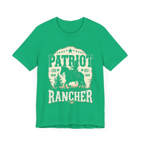 Patriot Rancher T-Shirt - Western Cowboy Graphic Tee for Proud Ranchers & Country Lovers - Image 11