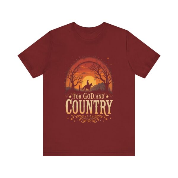 For God and Country T-Shirt – Cowboy Spirit Design for Faith and Freedom - Image 65