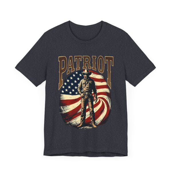 Patriot By Choice T-Shirt – Bold Cowboy Spirit and Patriotic Pride Design - Image 59