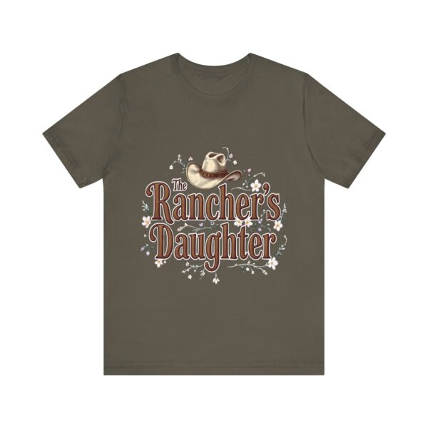 The Rancher's Daughter T-Shirt – Elegant Cowgirl Typography with Western Flair - Image 21