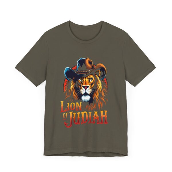 Ferocious Lion of Judah T-Shirt – Cowboy Gear Design for Faith and Strength - Image 23