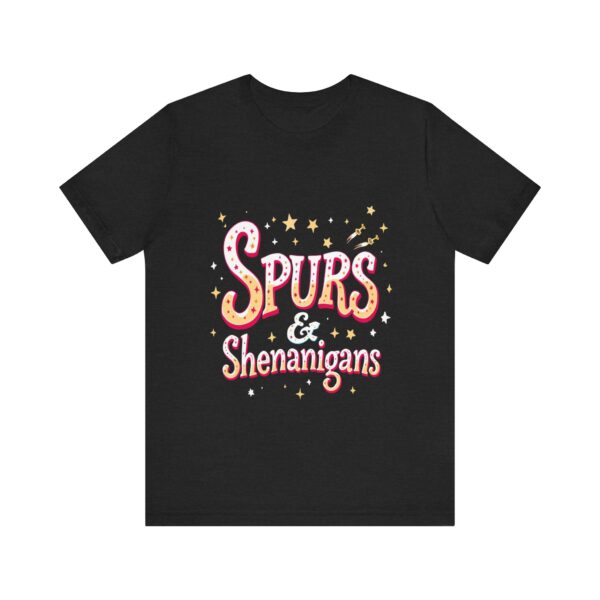 Western Ranch Spurs & Shenanigans Playful Typography | Cowgirl Graphic T-Shirt | Country Style - Image 9