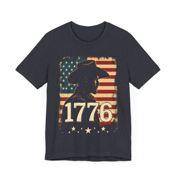 1776 Freedom T-Shirt – Cowboy Patriotic Vintage Graphic Design - Image 59