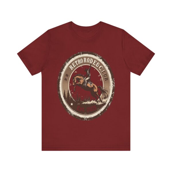 Retro Rodeo Club Bucking Bronco T-Shirt – Vintage Western Stamp Design - Image 65