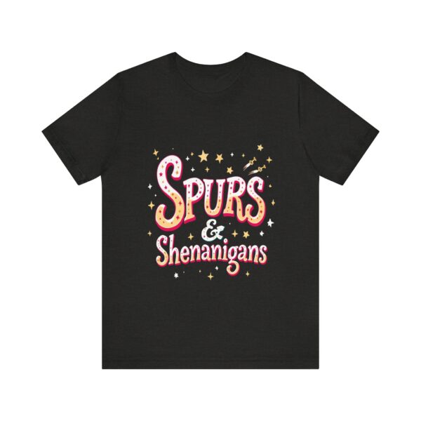 Western Ranch Spurs & Shenanigans Playful Typography | Cowgirl Graphic T-Shirt | Country Style - Image 17