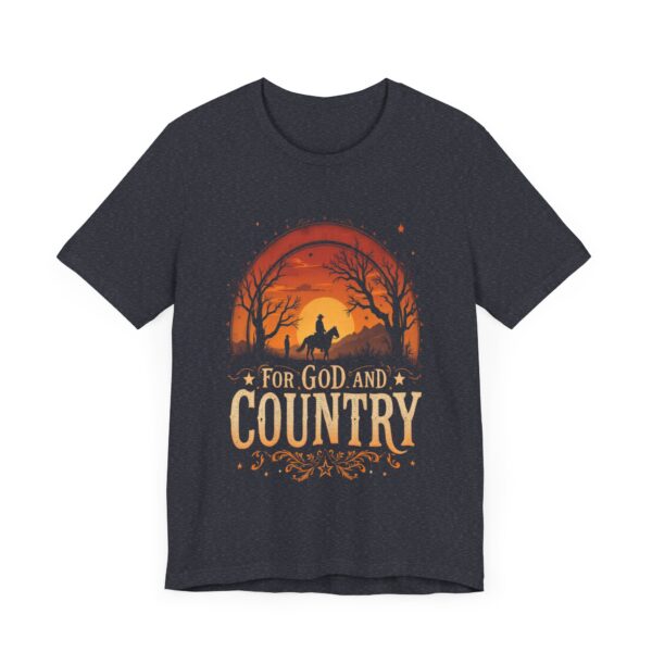 For God and Country T-Shirt – Cowboy Spirit Design for Faith and Freedom - Image 59