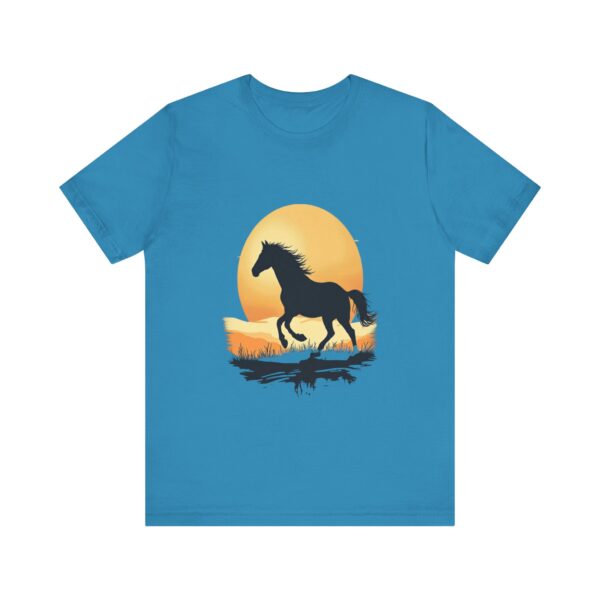 Sunset Rides Equestrian Serenity T-Shirt – Horseback Riding Sunset Graphic Tee - Image 45