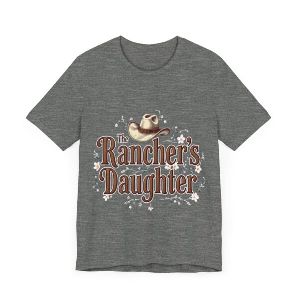 The Rancher's Daughter T-Shirt – Elegant Cowgirl Typography with Western Flair - Image 7