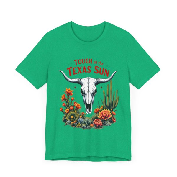 Texas Longhorn Skull T-Shirt - Tough as the Texas Sun with Cacti and Sagebrush — Western-Themed Clothing - Image 11