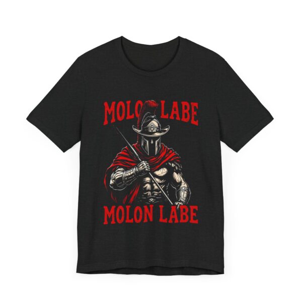 Spartan Cowboy Molon Labe T-Shirt - Bold Warrior Art for Freedom Lovers - Unique - Image 7