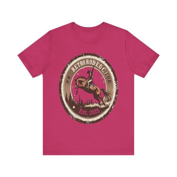 Retro Rodeo Club Bucking Bronco T-Shirt – Vintage Western Stamp Design - Image 61