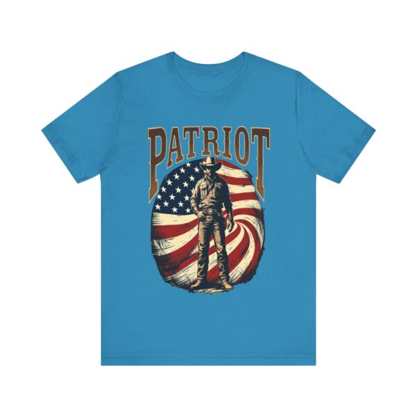 Patriot By Choice T-Shirt – Bold Cowboy Spirit and Patriotic Pride Design - Image 37