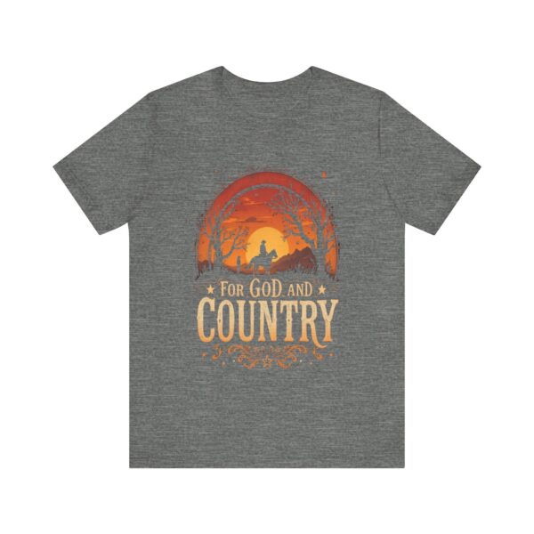 For God and Country T-Shirt – Cowboy Spirit Design for Faith and Freedom - Image 5