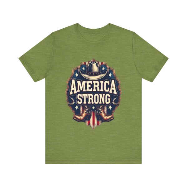 America Strong T-Shirt – Cowboy Pride and Patriotic Spirit Design - Image 17