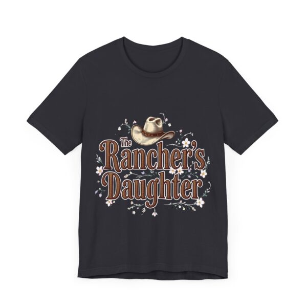 The Rancher's Daughter T-Shirt – Elegant Cowgirl Typography with Western Flair - Image 27