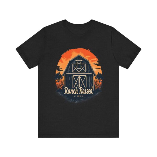 Ranch Raised Vintage Barn Silhouette - - T-Shirt | Western style - Image 5