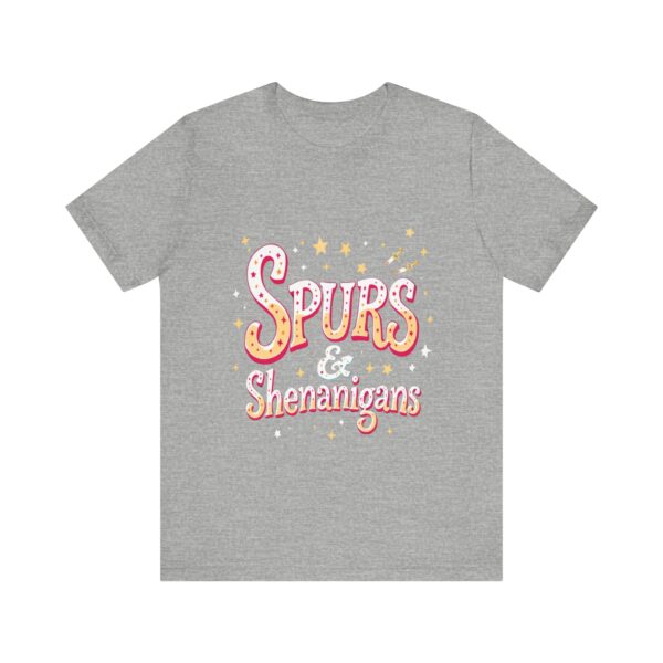 Western Ranch Spurs & Shenanigans Playful Typography | Cowgirl Graphic T-Shirt | Country Style - Image 49