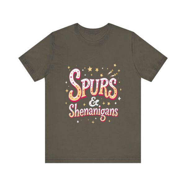 Western Ranch Spurs & Shenanigans Playful Typography | Cowgirl Graphic T-Shirt | Country Style - Image 25