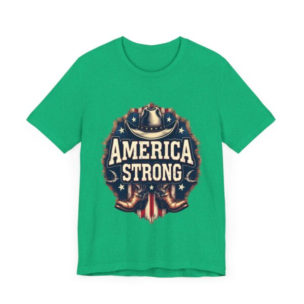 America Strong T-Shirt – Cowboy Pride and Patriotic Spirit Design - Image 35