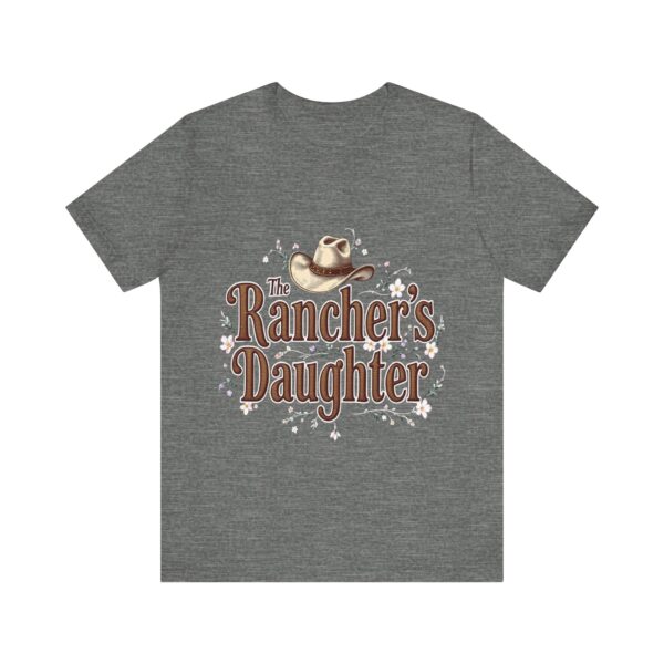 The Rancher's Daughter T-Shirt – Elegant Cowgirl Typography with Western Flair - Image 5