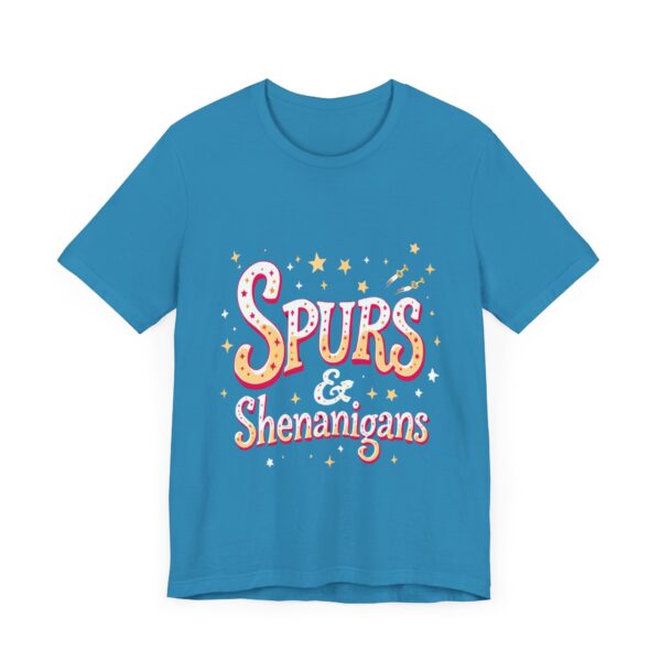 Western Ranch Spurs & Shenanigans Playful Typography | Cowgirl Graphic T-Shirt | Country Style - Image 43