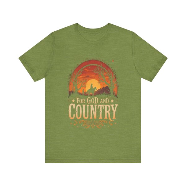 For God and Country T-Shirt – Cowboy Spirit Design for Faith and Freedom - Image 13