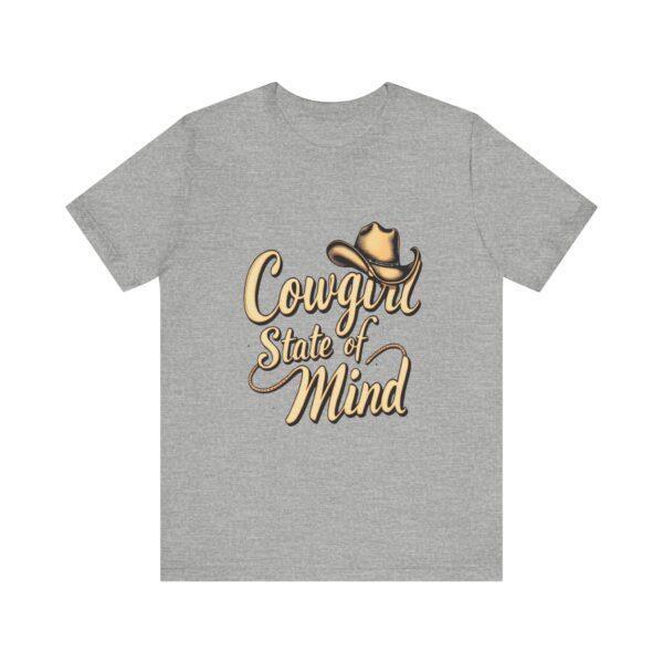 Rustic Charm Cowgirl State of Mind T-Shirt – Western Cursive Design with Lasso & Hat - Image 49