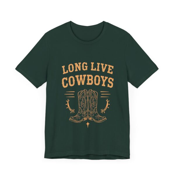 Long Live Cowboys Rustic Spur & Boot T-Shirt – Western Country Graphic Tee - Image 39