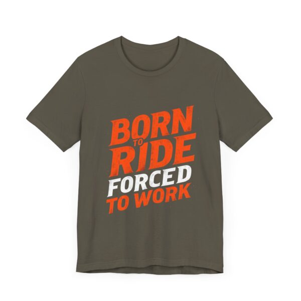 Born to Ride Forced to Work T-Shirt – Western Cowboy Graphic for Rodeo Fans - Image 27