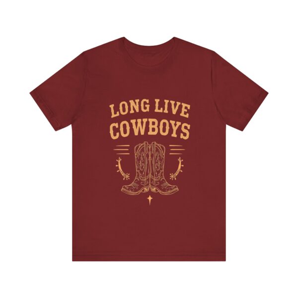 Long Live Cowboys Rustic Spur & Boot T-Shirt – Western Country Graphic Tee - Image 65