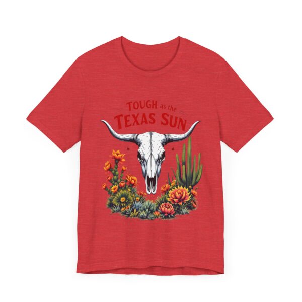 Texas Longhorn Skull T-Shirt - Tough as the Texas Sun with Cacti and Sagebrush — Western-Themed Clothing - Image 23