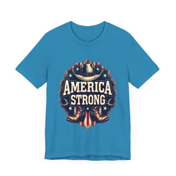 America Strong T-Shirt – Cowboy Pride and Patriotic Spirit Design - Image 43