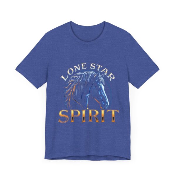 Metallic Lone Star Spirit T-Shirt with Cyber Style Horse Graphic - Texas Pride Apparel — Rodeo Style - Image 19