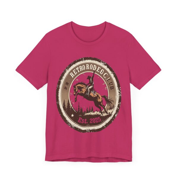 Retro Rodeo Club Bucking Bronco T-Shirt – Vintage Western Stamp Design - Image 63