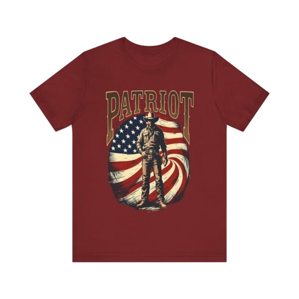 Patriot By Choice T-Shirt – Bold Cowboy Spirit and Patriotic Pride Design - Image 65