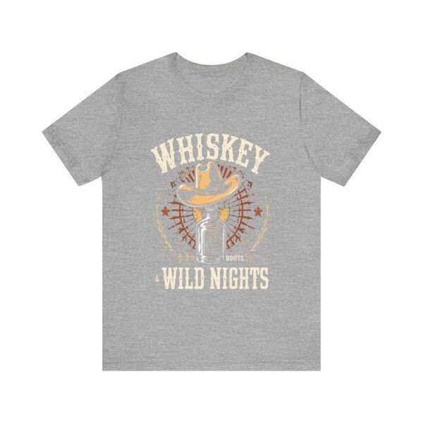 Whiskey, Boots & Wild Nights Cowboy Graphic T-Shirt - Rustic Western Flair - Image 13