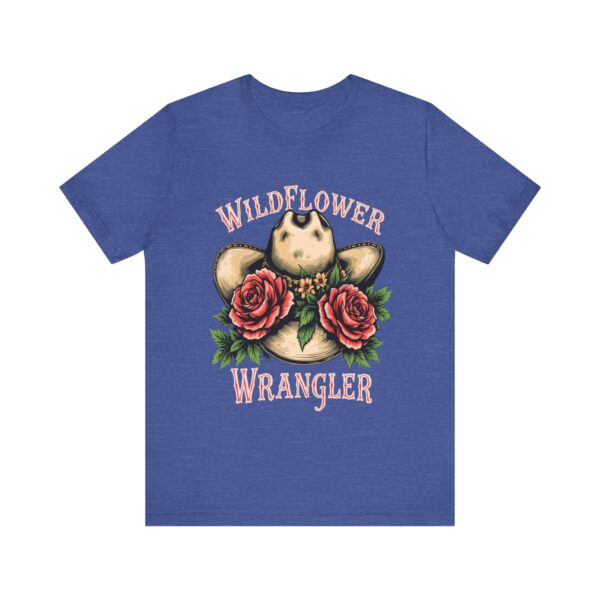 Wildflower Wrangler T-Shirt - Western Hat and Blooming Roses Design - Trendy Country Style Tee — Western T-Shirt - Image 17