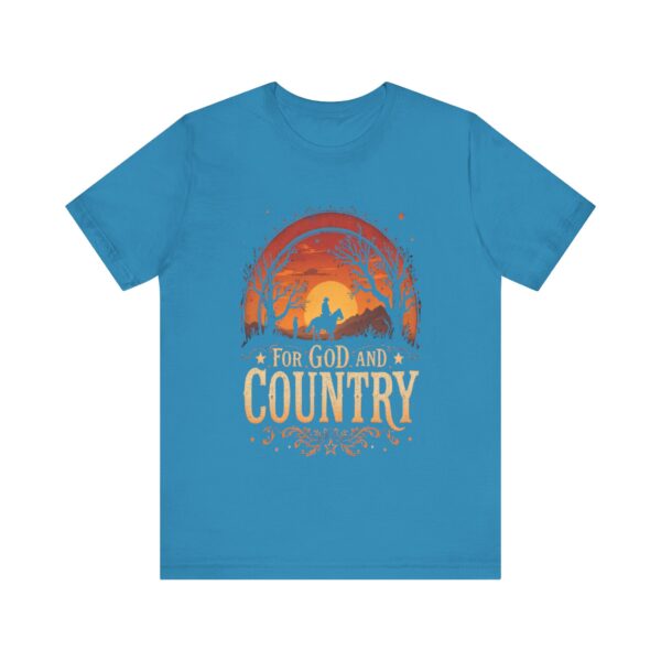 For God and Country T-Shirt – Cowboy Spirit Design for Faith and Freedom - Image 37