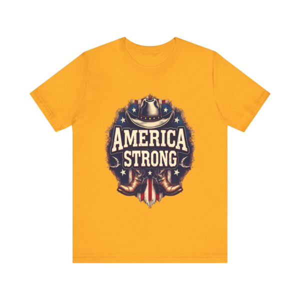 America Strong T-Shirt – Cowboy Pride and Patriotic Spirit Design - Image 13